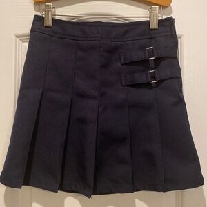 French Toast “Scooter” Navy Blue Uniform Pleated Skirt Size GIRLS 7